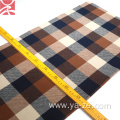 plaid check woven woolen fabric for Shirt clothing